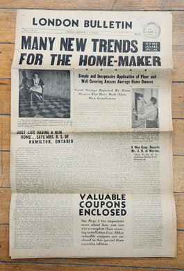 Stradwick-McGilvery Ltd. London Bulletin 