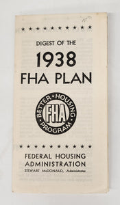 Digest of the 1938 FHA Plan