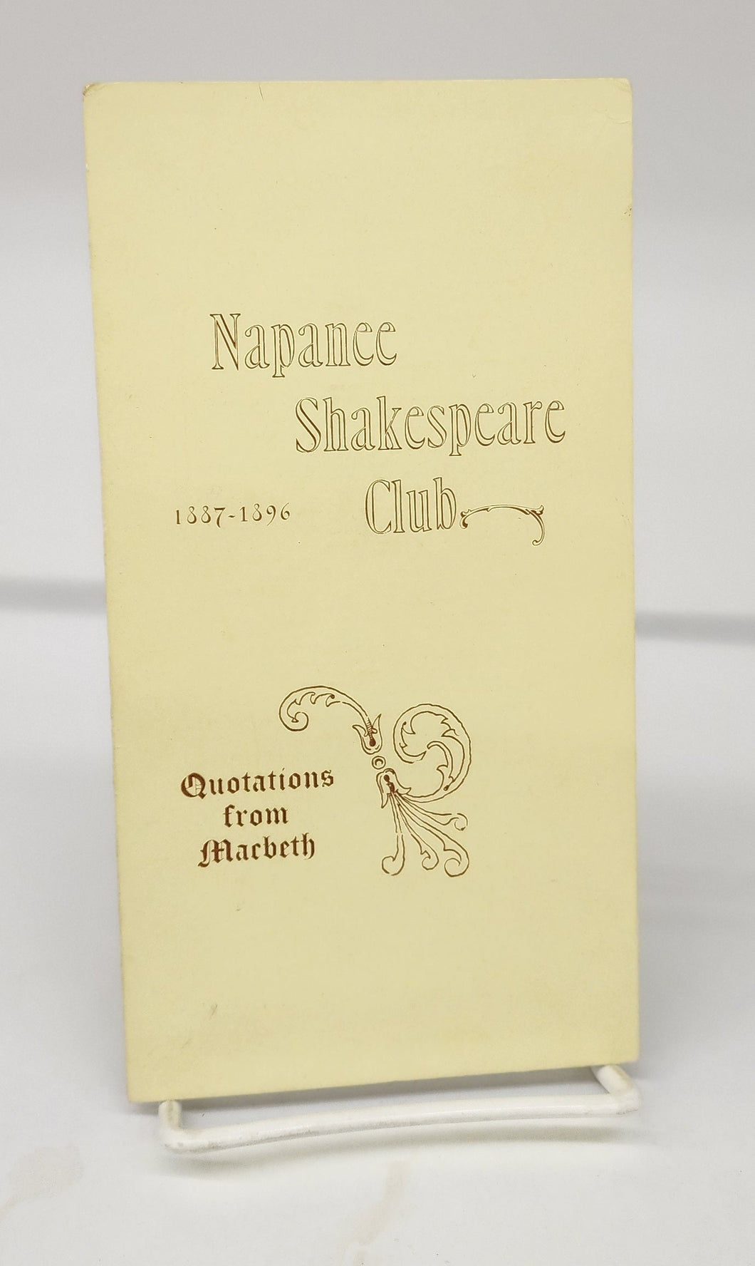 Napanee Shakespeare Club: Quotations from Macbeth