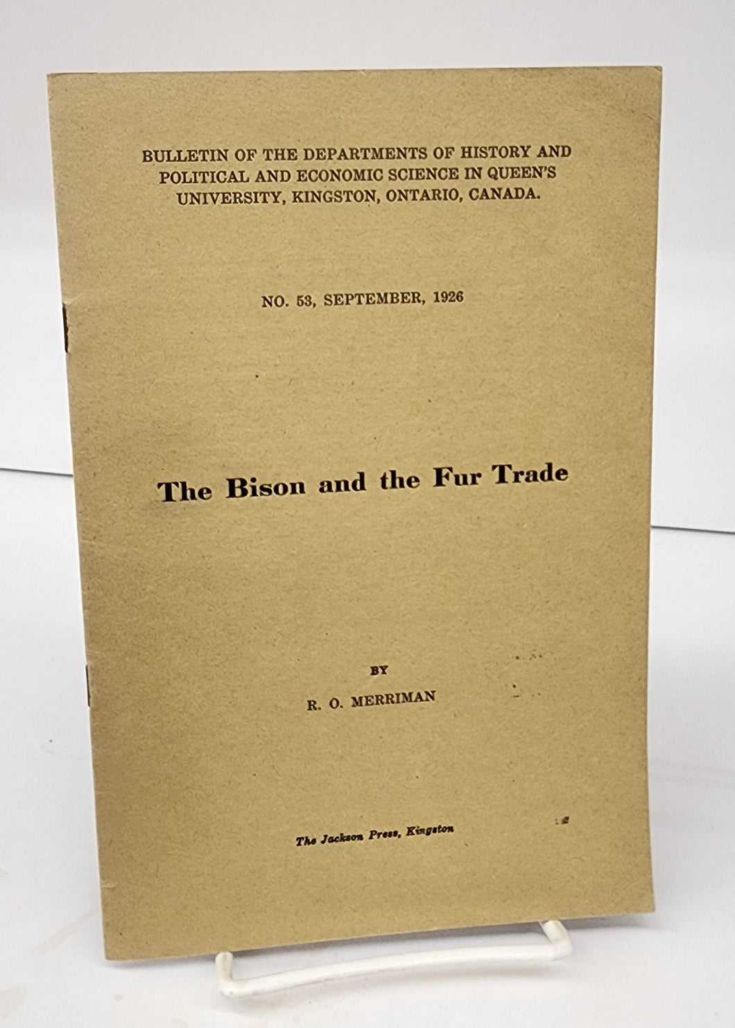 The Bison and the Fur Trade