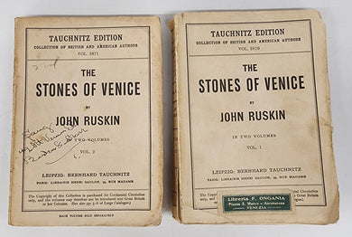 The Stones of Venice. Vol. I & II