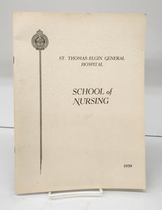 St. Thomas-Elgin General Hospital School of Nursing yearbook