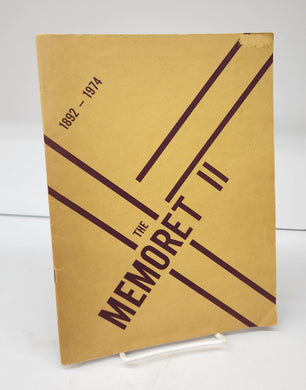 The Memoret II: Amasa Wood Hospital, Memorial Hospital, St. Thomas-Elgin General Hospital 1892-1974