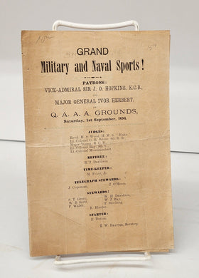 Grand Military and Naval Sports programme
