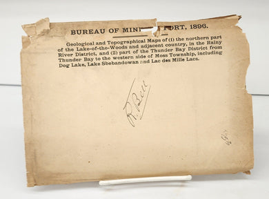 Maps from Bureau of Mines Report, 1896
