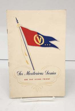 For Meritorious Service on the Home Front