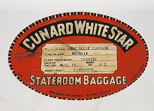 Luggage label for Cunard White Star