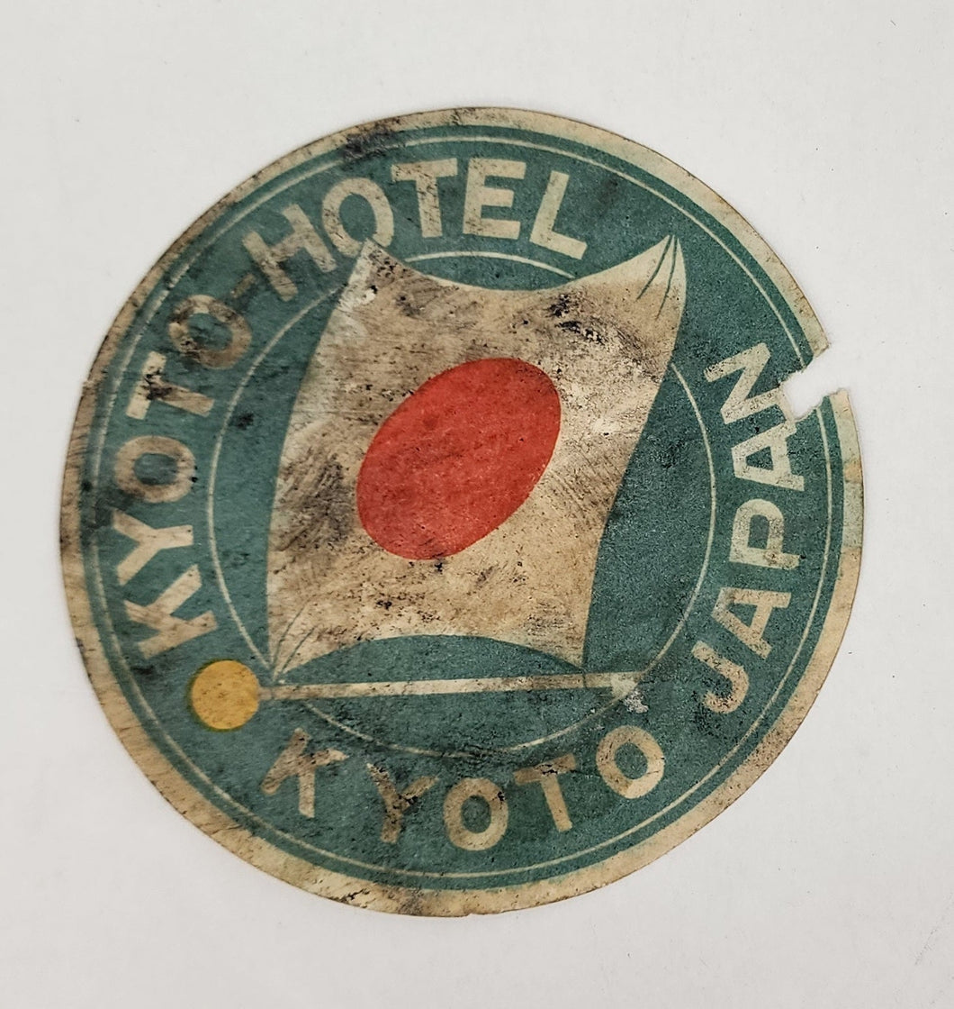 Luggage label for Kyoto Hotel