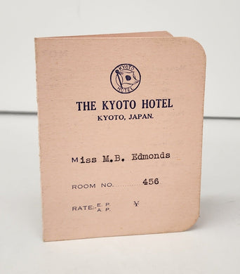 Card from The Kyoto Hotel, Japan