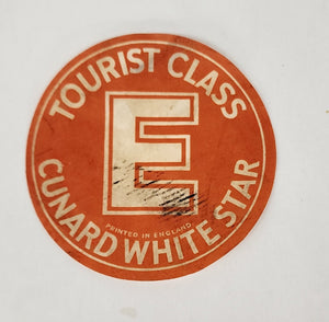 Luggage label from Cunard White Star