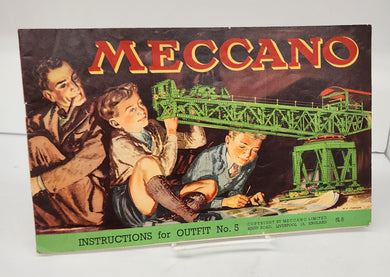 Meccano Instructions for Outfit No. 5