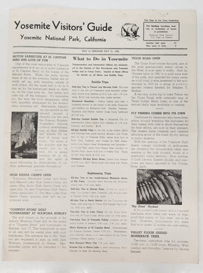 Yosemite Visitors' Guide