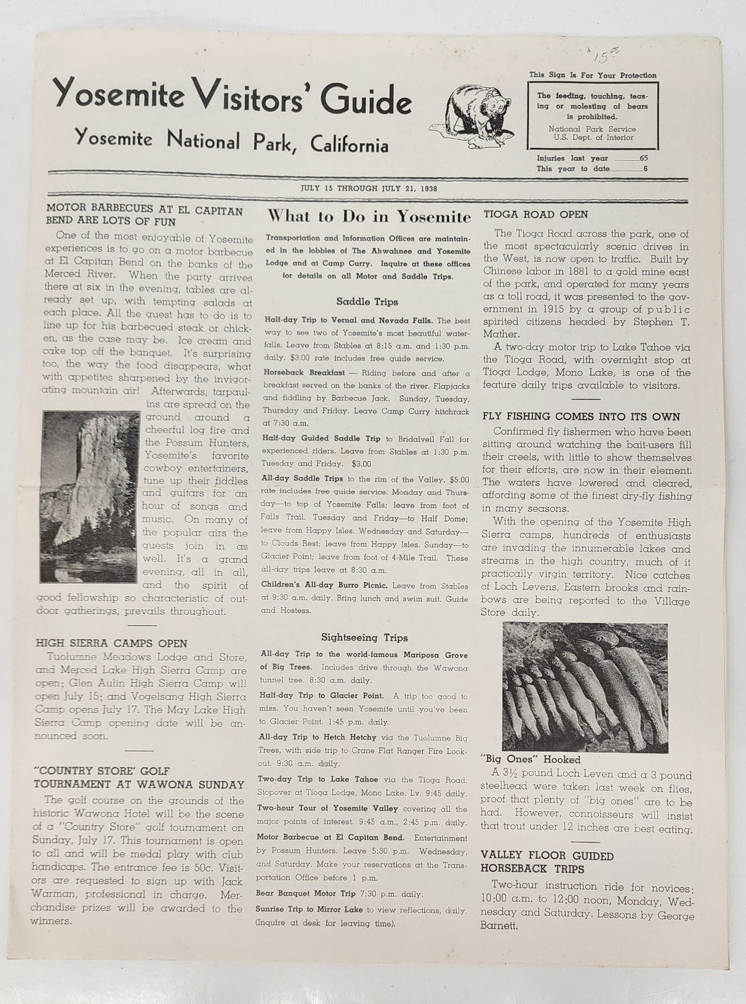 Yosemite Visitors' Guide