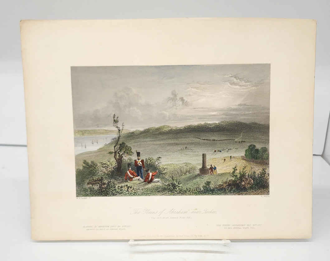 The Plains of Abraham, near Quebec (The spot where General Wolfe fell.)