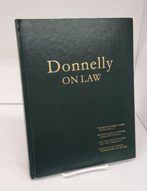 Donnelly on Law. Volume III: Retrospect