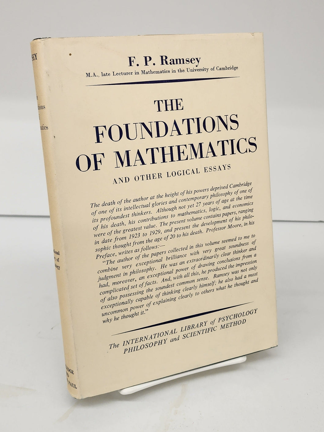 The Foundations of Mathematics and Other Logical Essays