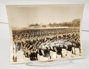 Photo of Japanese school boys' rifle drill, 1934