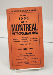 The New 1958 Map of Montreal Metropolitan Area