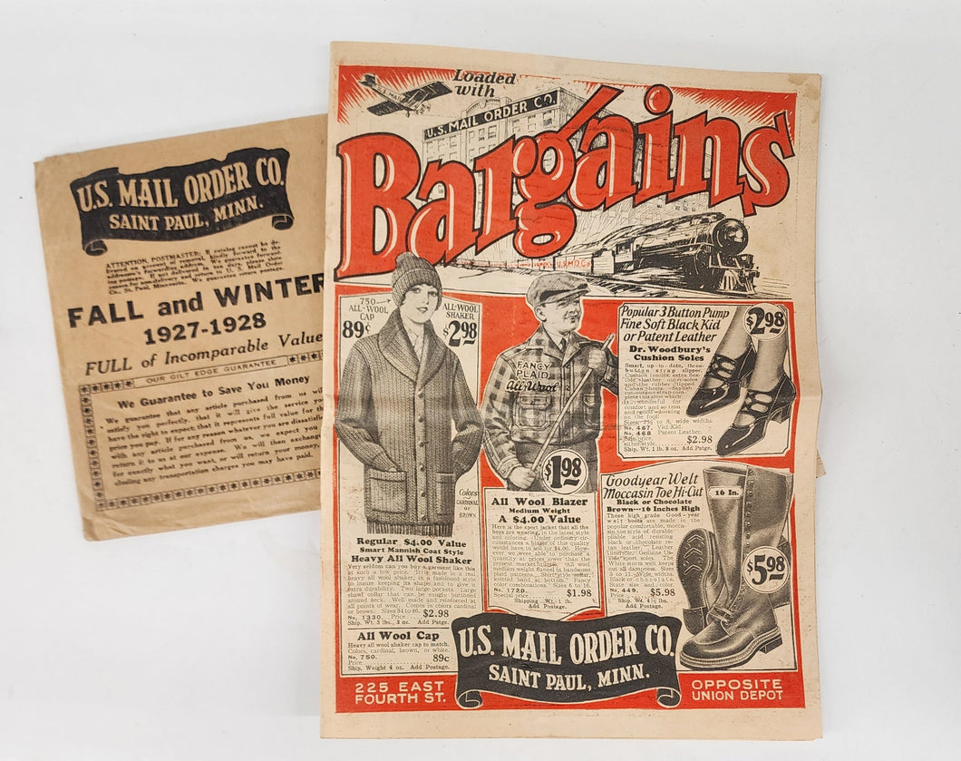 U.S. Mail Order Co. catalogue 1927-1928