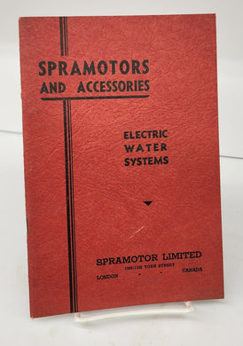 Spramotors and Accessories: Electric Water Systems catalogue, 1945