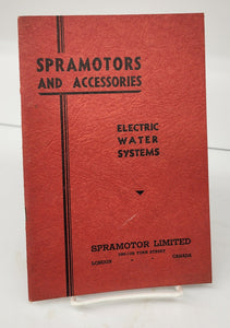 Spramotors and Accessories: Electric Water Systems catalogue, 1945