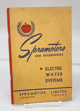 Spramotors and Accessories: Electric Water Systems catalogue 1947