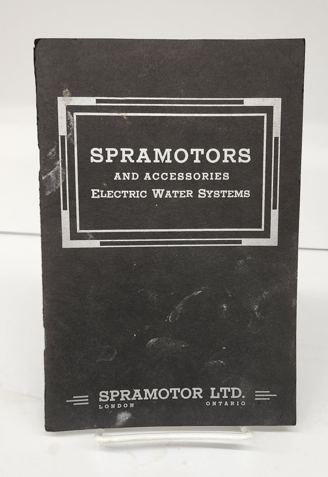 Spramotors and Accessories: Electric Water Systems catalogue 1941
