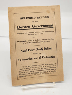 Splendid Record of the Borden Government