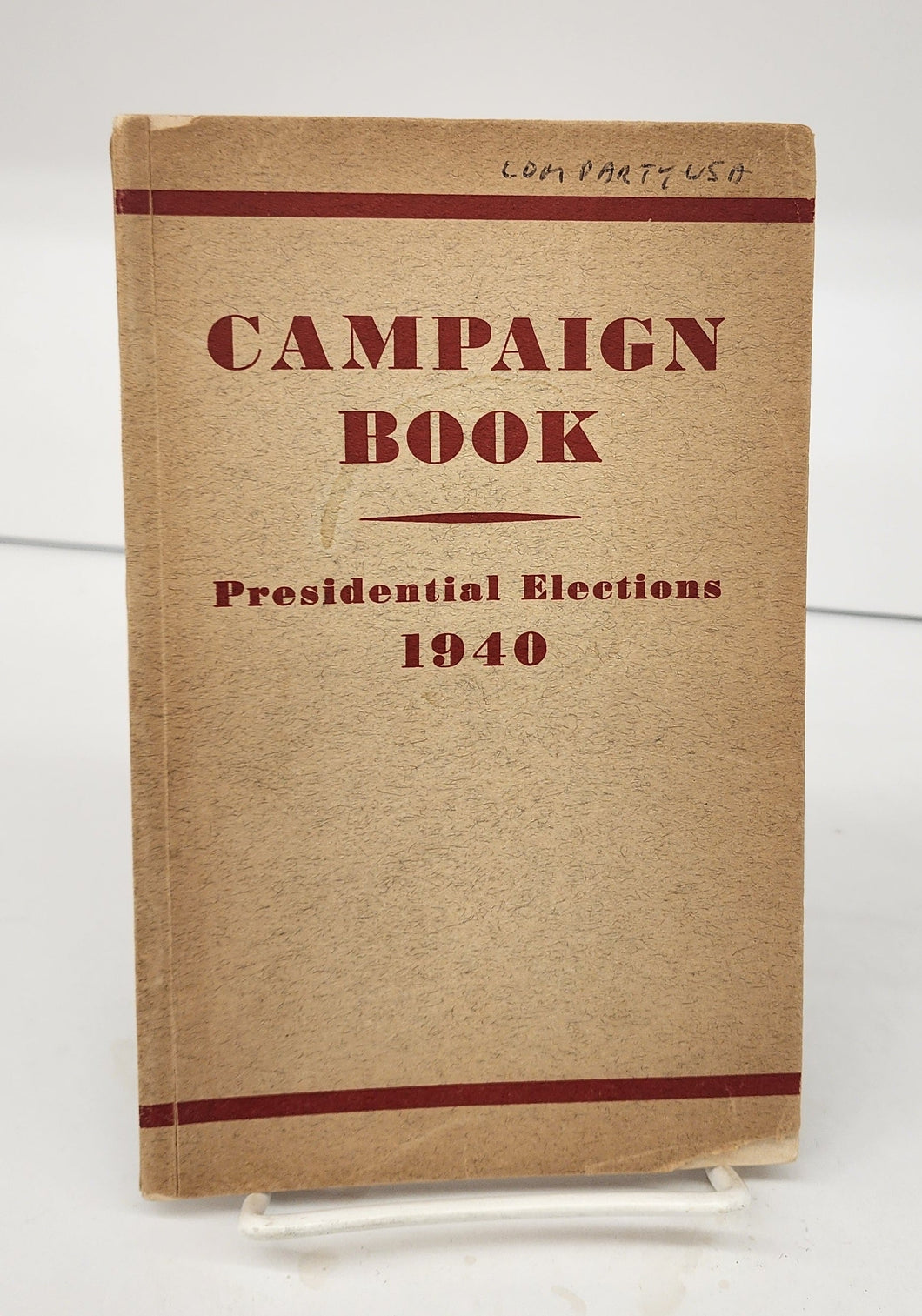 Campaign Book, Presidential Elections 1940