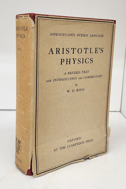 Aristotle's Physics: A Revised Text with Introduction and Commentary