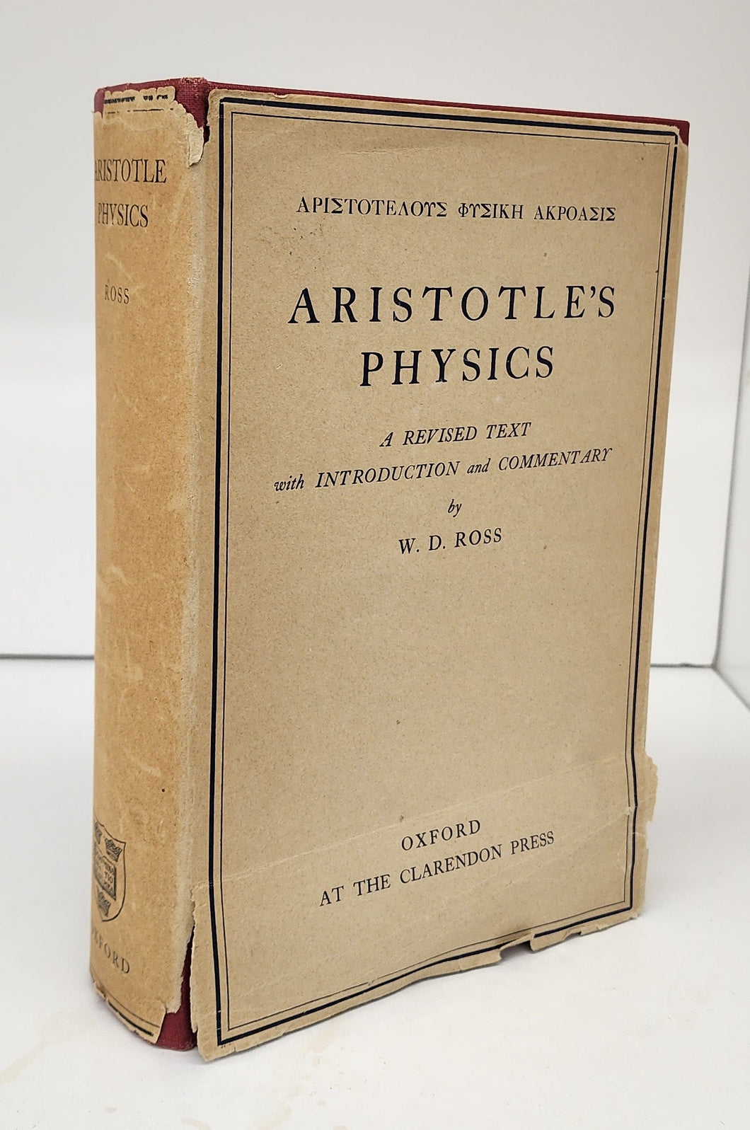 Aristotle's Physics: A Revised Text with Introduction and Commentary