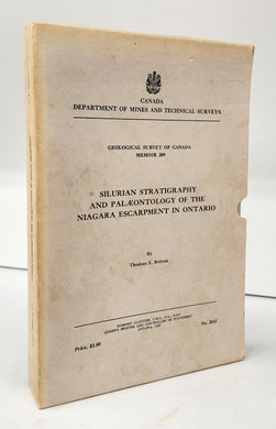 Silurian Stratigraphy and Palaeontology of the Niagara Escarpment in Ontario