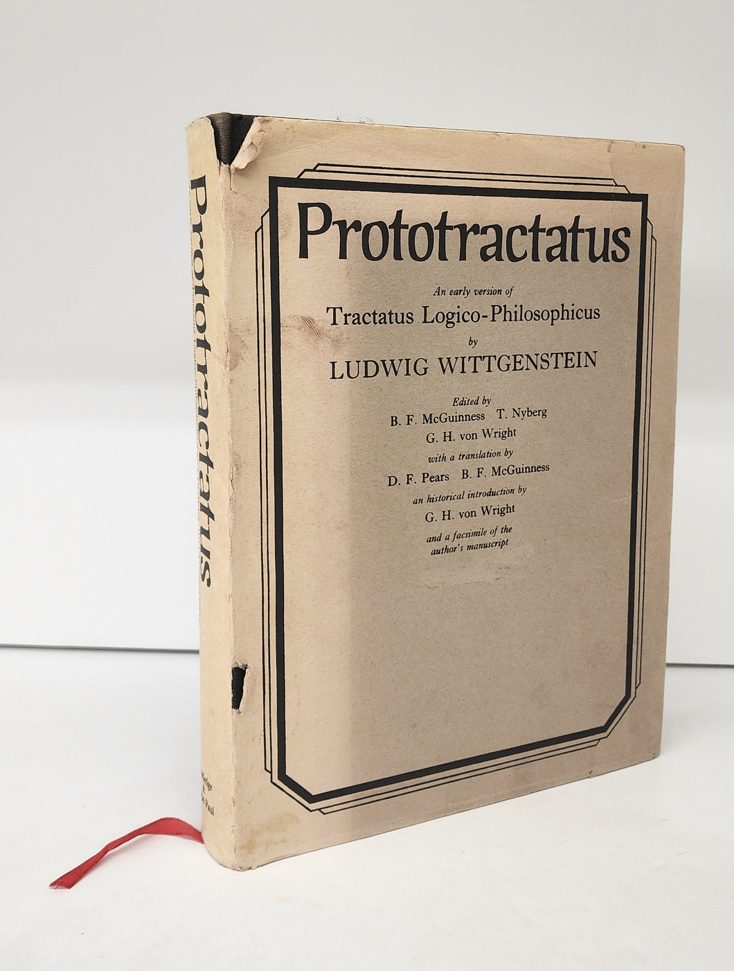 Prototractatus: An early version of Tractatus Logico-Philoscophicus