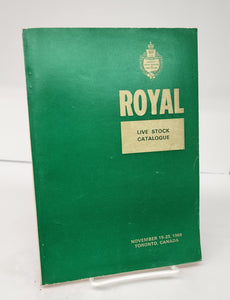 Royal Live Stock Catalogue, 1968