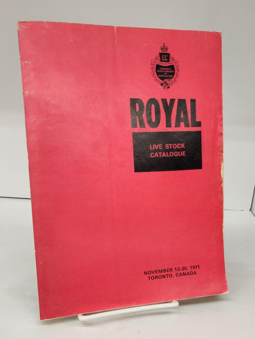 Royal Live Stock Catalogue, 1971