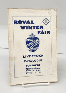 Livestock Catalogue, 1932