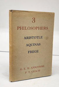 3 Philosophers: Aristotle, Aquinas, Frege