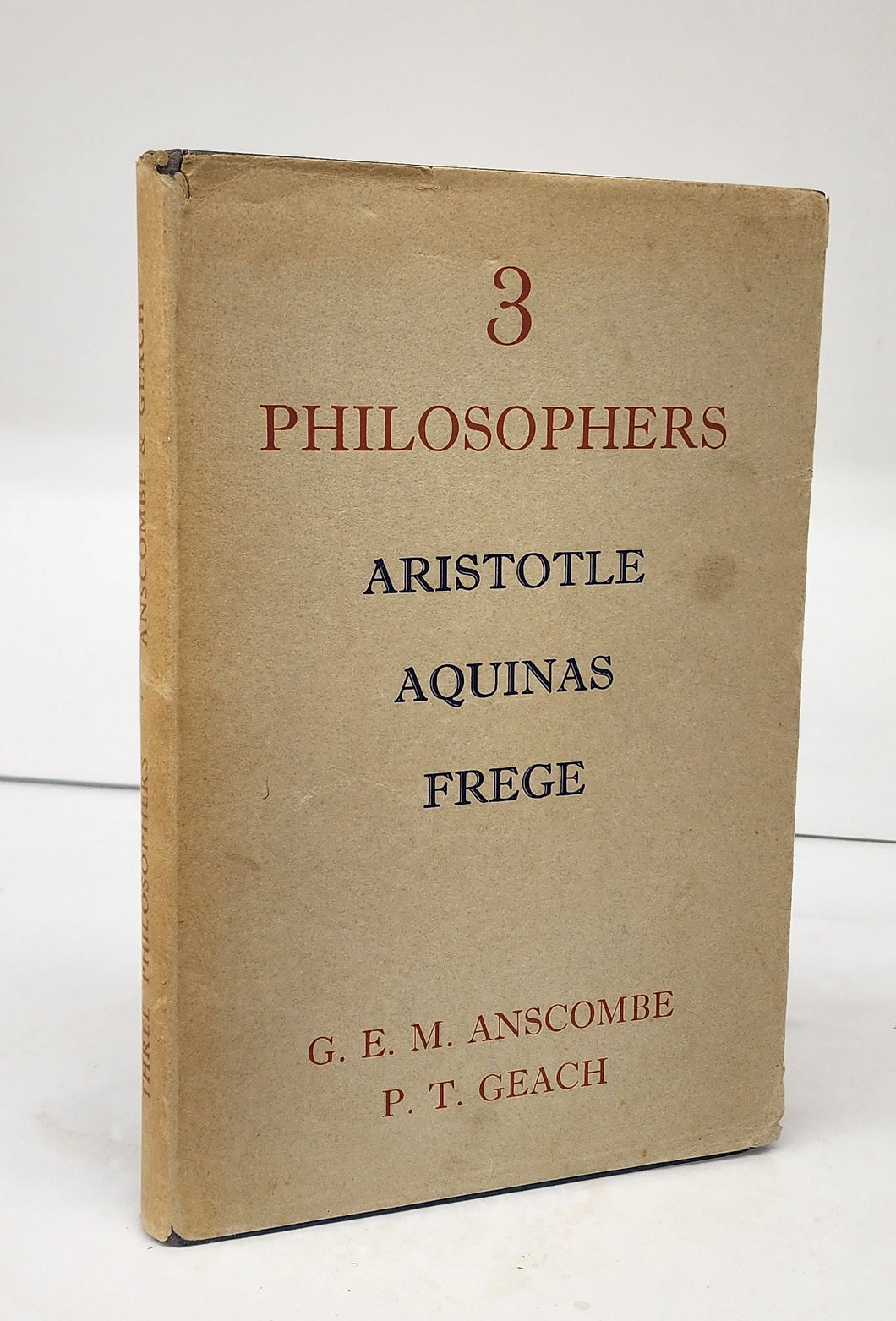 3 Philosophers: Aristotle, Aquinas, Frege