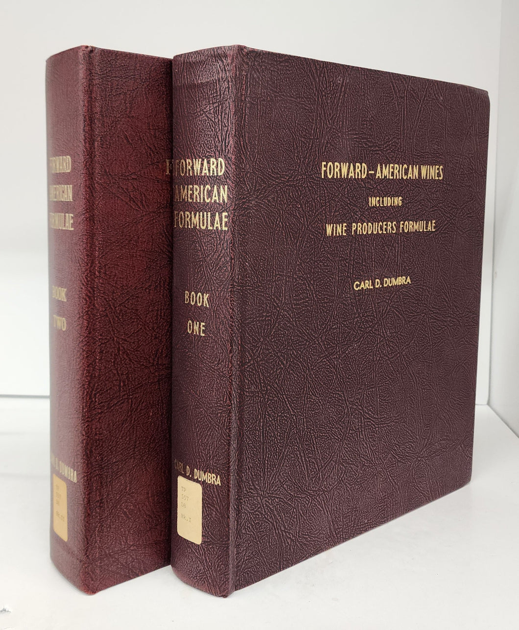 Forward American Wines, Including Wine Producers Formulae. Books I & II