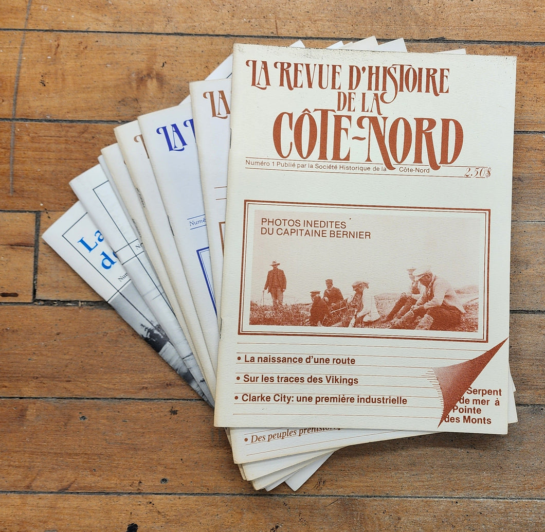 La revue d'histoire de la Côte-Nord, Nos. 1, 3-9