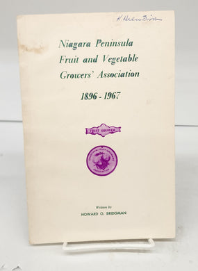 Niagara Peninsula Fruit and Vegetable Growers' Association 1896-1967
