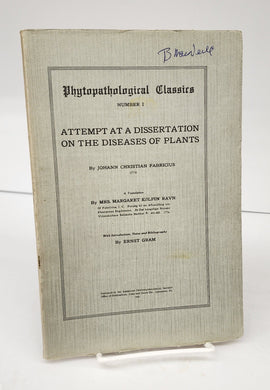 Attempt at a Dissertation on the Diseases of Plants