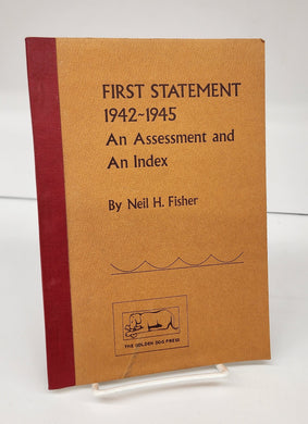 First Statement 1942-1945: An Assessment and An Index