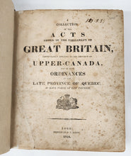 Statutes of Upper-Canada [spine title]