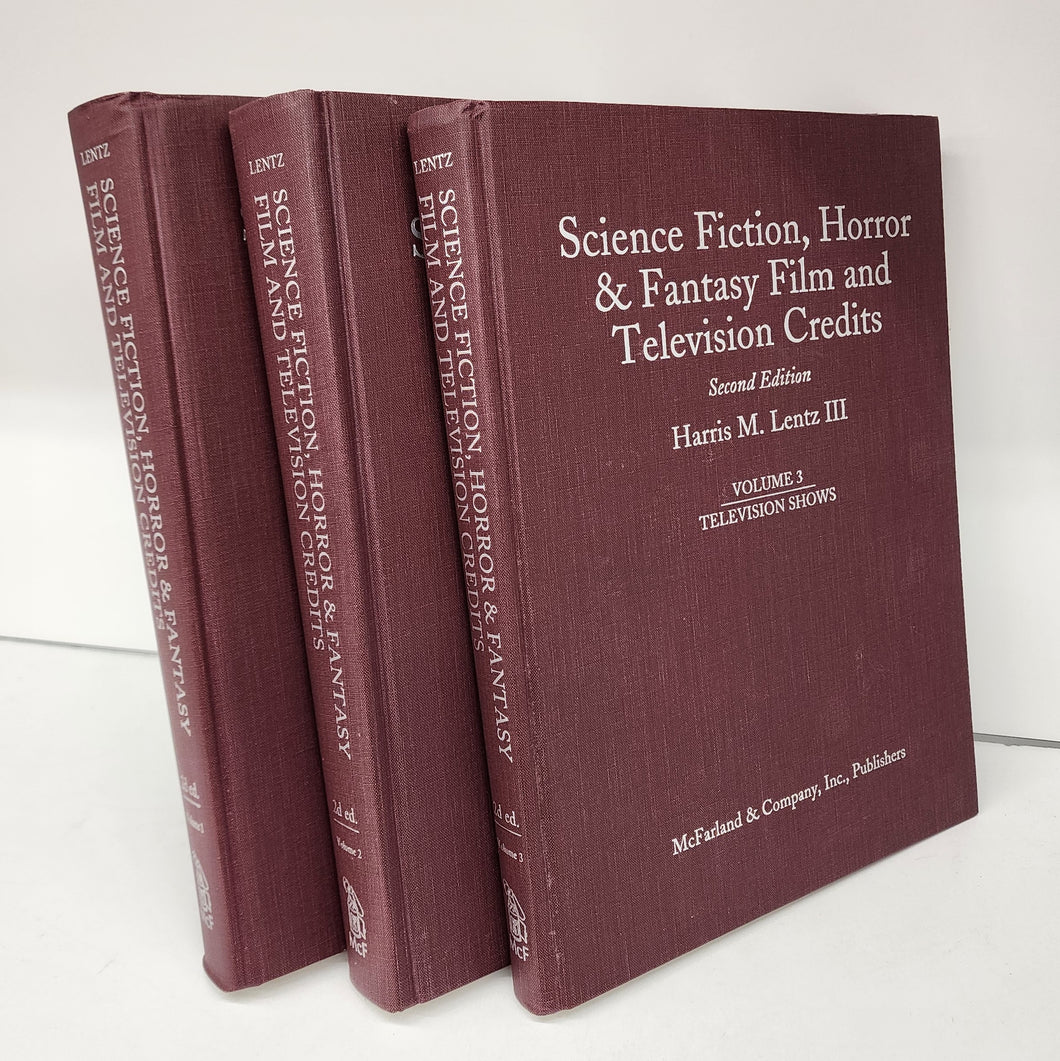 Science, Fiction, Horror & Fantasy Film and Television Credits. Volume 1: Credits. Volume 2: Filmography. Volume 3: Television Shows