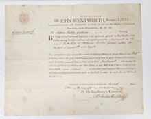 Commission of Lieutenantcy document