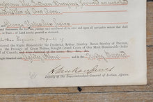 Indian Land Grant Sale to George Yates, Township of Zone, County of Kent, January 10, 1889