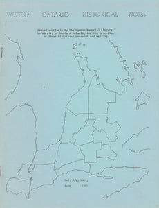 Western Ontario Historical Notes June 1959