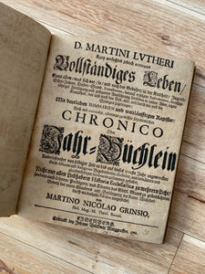 D. Martini Lutheri kutrz verfasstes jedoch accurates Vollstandiges Leben
