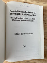 Eleventh European Conference on Thermophysical Properties